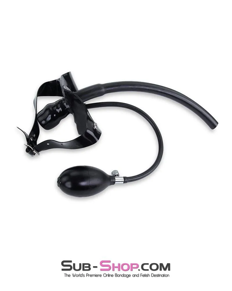 0178D      Latex Pump Up Gag with Breather Tube