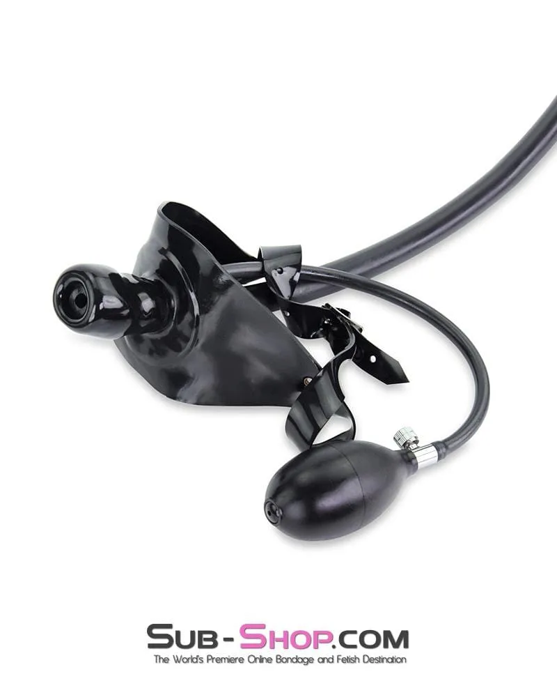 0178D      Latex Pump Up Gag with Breather Tube