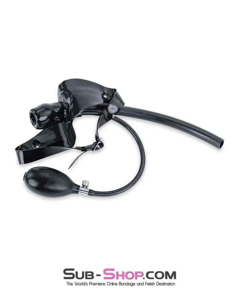 0178D      Latex Pump Up Gag with Breather Tube