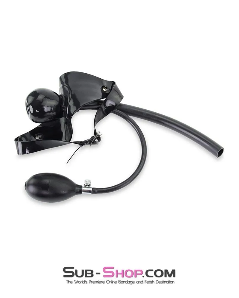 0178D      Latex Pump Up Gag with Breather Tube