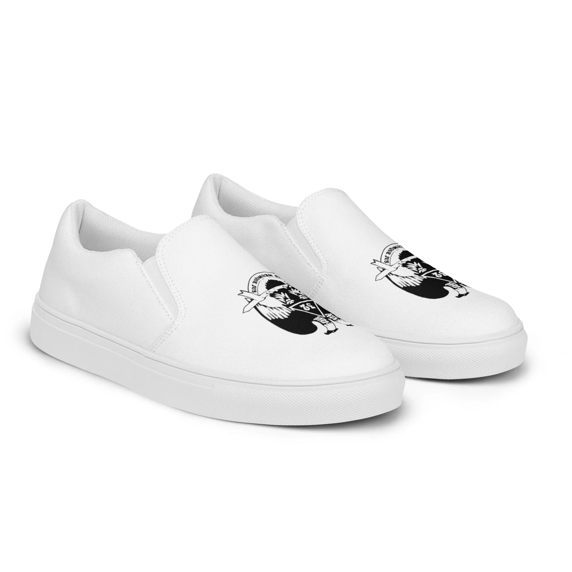 32nd Degree Scottish Rite Sneaker - Wings Down Slip-on Canvas