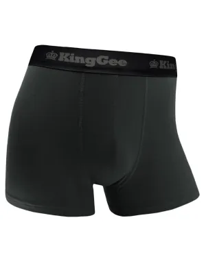 6 x Mens Kinggee Bamboo Trunks Underwear Charcoal K19005