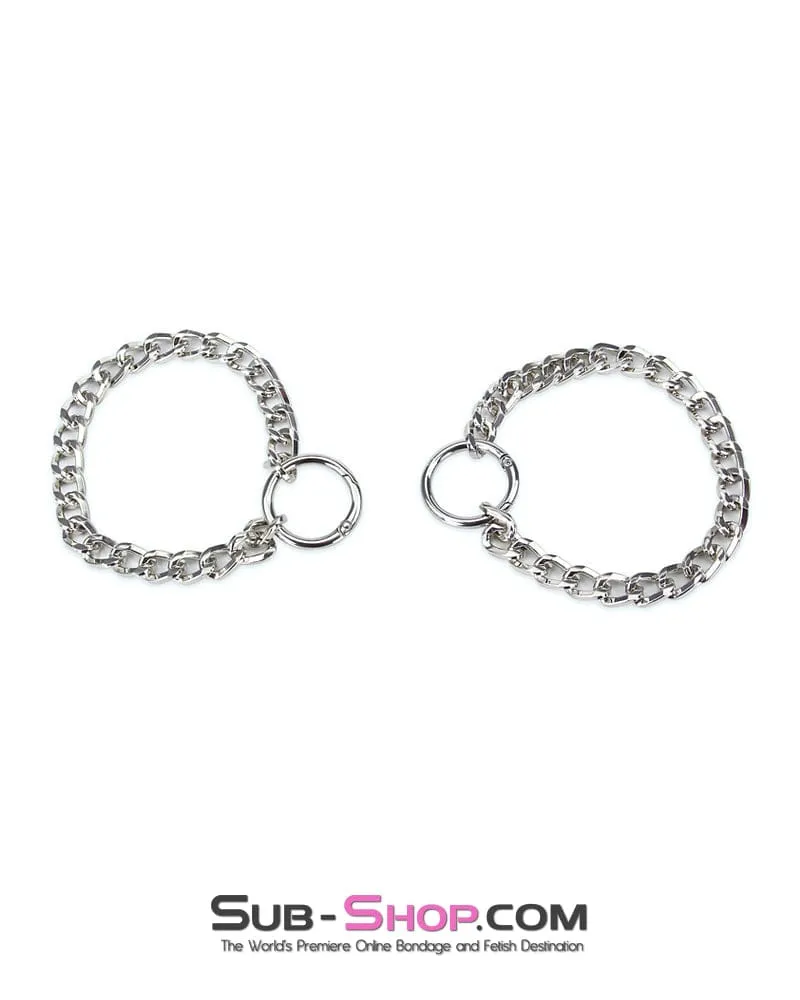 8878RS      Jeweled Chain Ankle Cuffs