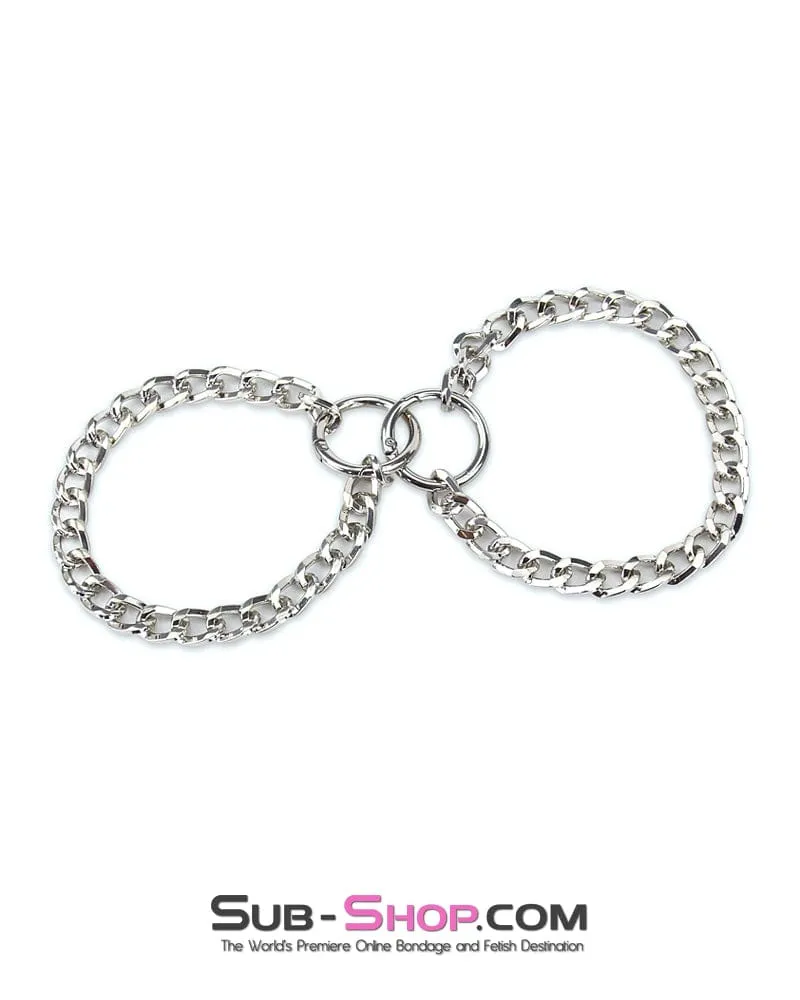 8878RS      Jeweled Chain Ankle Cuffs