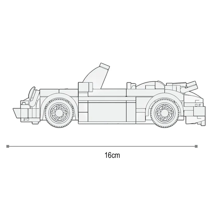 930 Sports Car Building Block Kit (290 Pcs)