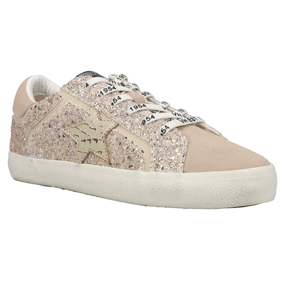 Action Glitter Lace Up Sneakers