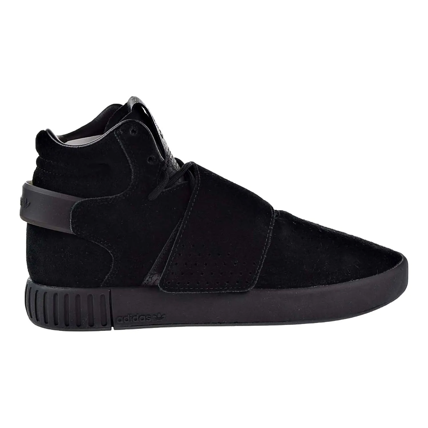 Adidas Tubular Invader Strap J Big Kids Shoes CBlack/Cblack/White