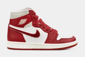 Air Jordan 1 High OG Newstalgia Womens Lifestyle Shoes (Red/White)