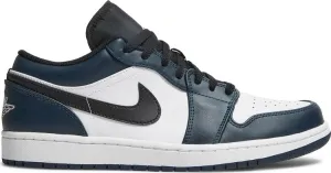 Air Jordan 1 Low Dark Teal Sneakers, Turquoise