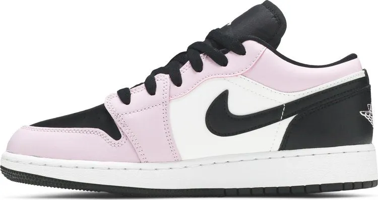 Air Jordan 1 Low GS Light Arctic sneakers, black-pink