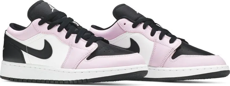 Air Jordan 1 Low GS Light Arctic sneakers, black-pink