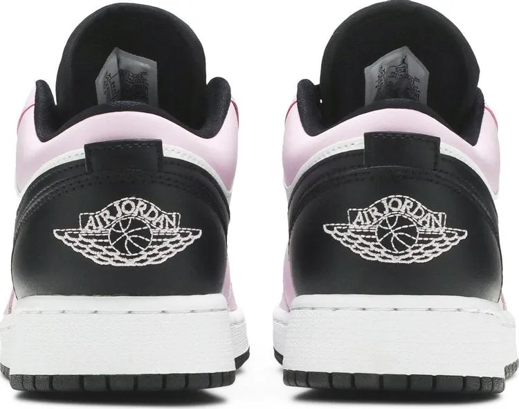 Air Jordan 1 Low GS Light Arctic sneakers, black-pink