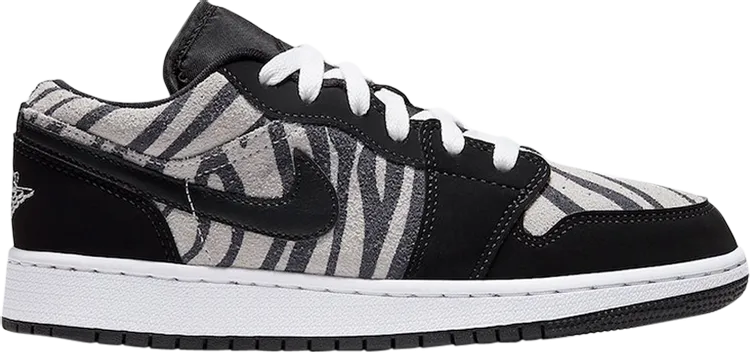 Air Jordan 1 Low GS Zebra sneakers, black