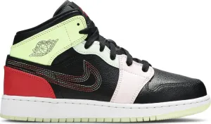 Air Jordan 1 Mid Glow In The Dark Multicolor