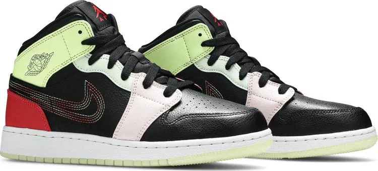 Air Jordan 1 Mid Glow In The Dark Multicolor