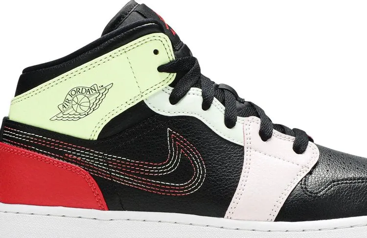 Air Jordan 1 Mid Glow In The Dark Multicolor