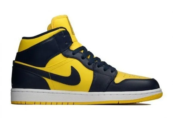 Air Jordan 1 Mid 'Michigan' Yellow