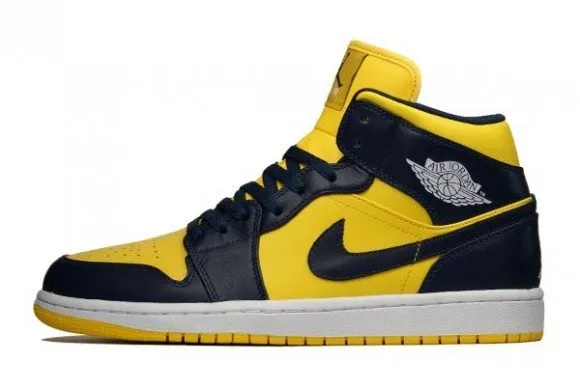 Air Jordan 1 Mid 'Michigan' Yellow