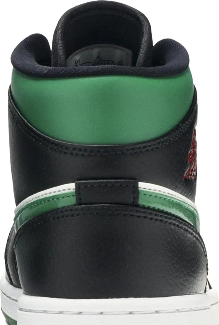 Air Jordan 1 Mid Pine, black and green