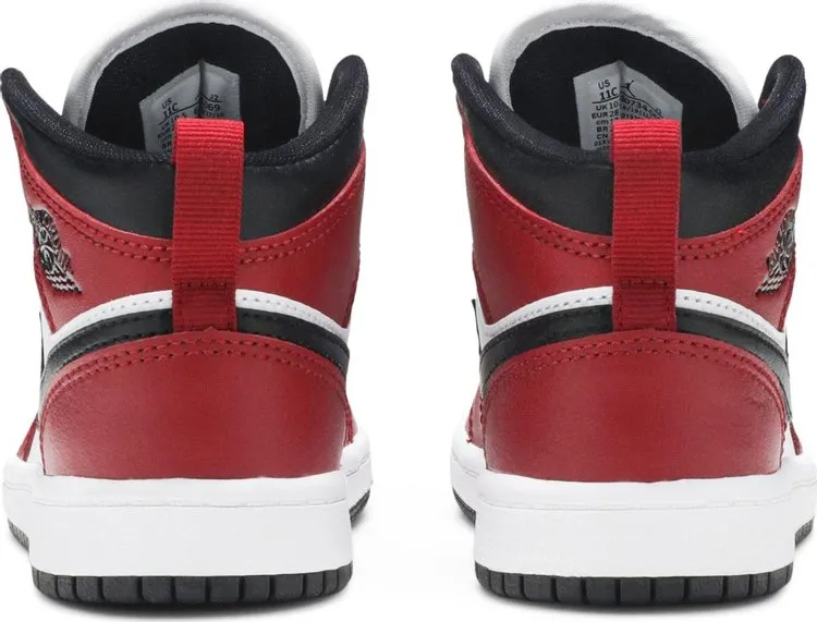 Air Jordan 1 Mid PS Chicago Black Toe, red