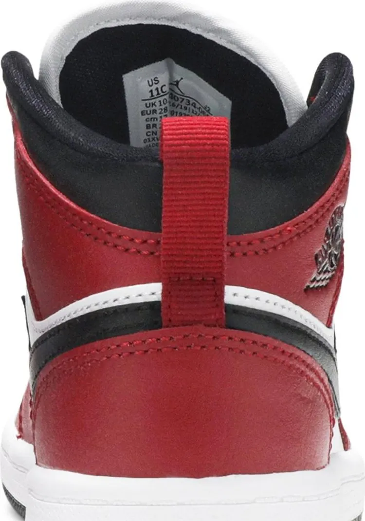 Air Jordan 1 Mid PS Chicago Black Toe, red