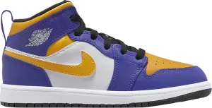 Air Jordan 1 Mid PS Lakers, purple