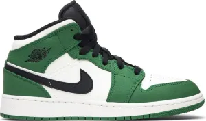 Air Jordan 1 Mid SE GS Pine Green