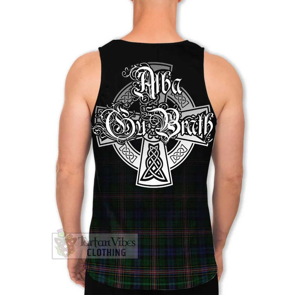 Allison Tartan Men's Tank Top Featuring Alba Gu Brath Family Crest Celtic Inspired