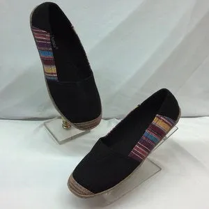 Amy -- Women's Canvas Espadrille -- Black Multi