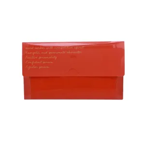 Antibacterial Wide Face Mask Case Red