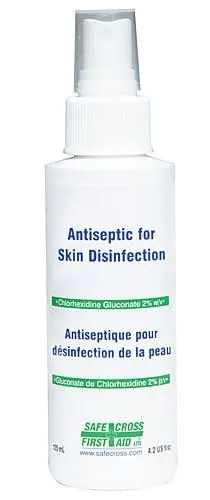 Antiseptic Skin Cleanser, 125 mL, Spray Pump (Chlorhexidine Solution)