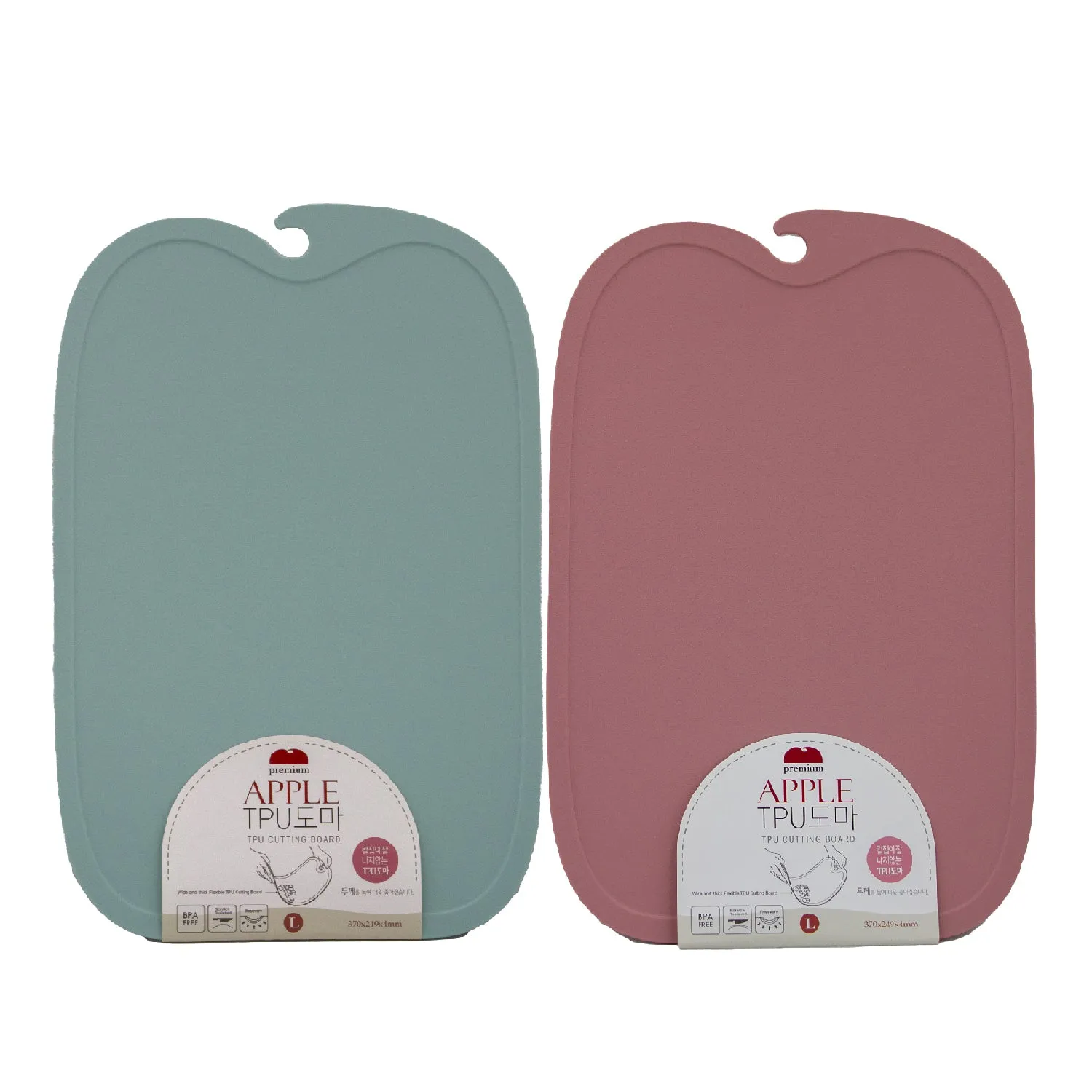 Apple TPU Cutting Board Large (KT308263) Pink/Mint