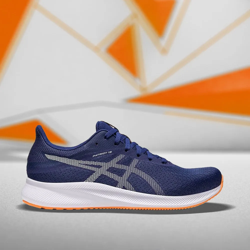 ASICS PATRIOT 13 (M) - INDIGO BLUE/WHITE RUNNING SHOES