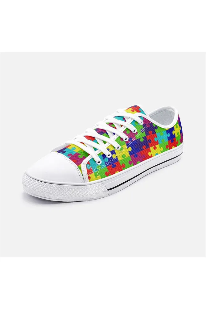 Autism Awareness Unisex Low Top Canvas Shoes