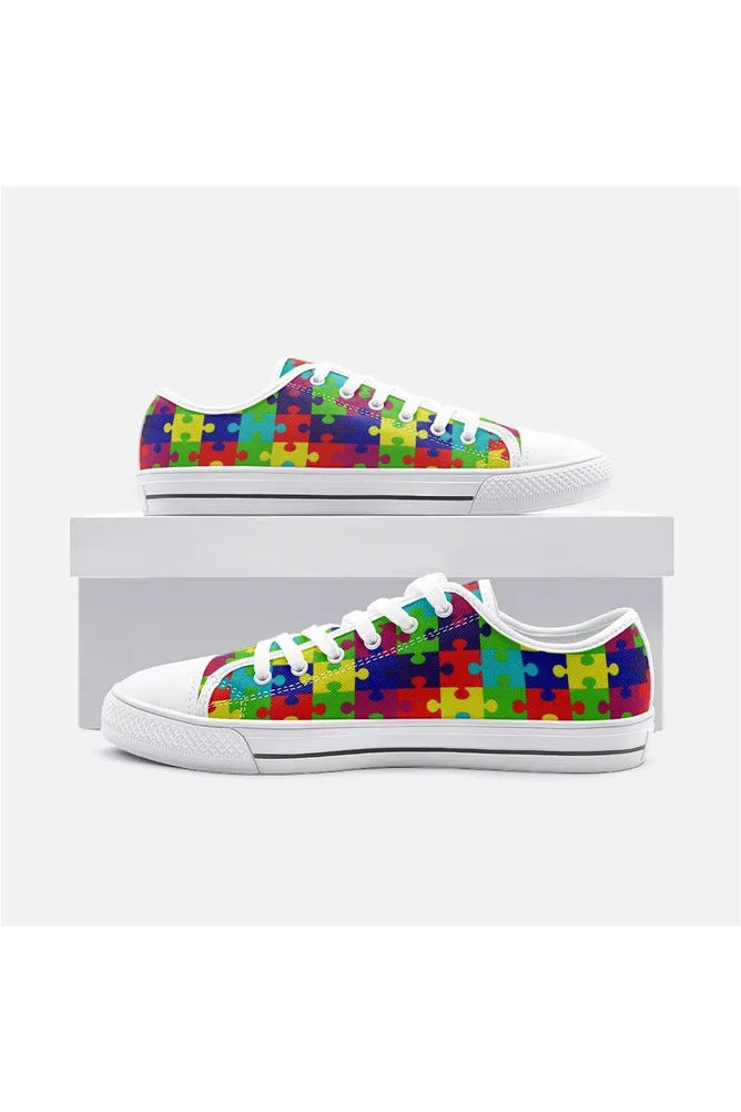 Autism Awareness Unisex Low Top Canvas Shoes