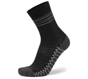 Balega Silver Mini Crew Socks-Black-M