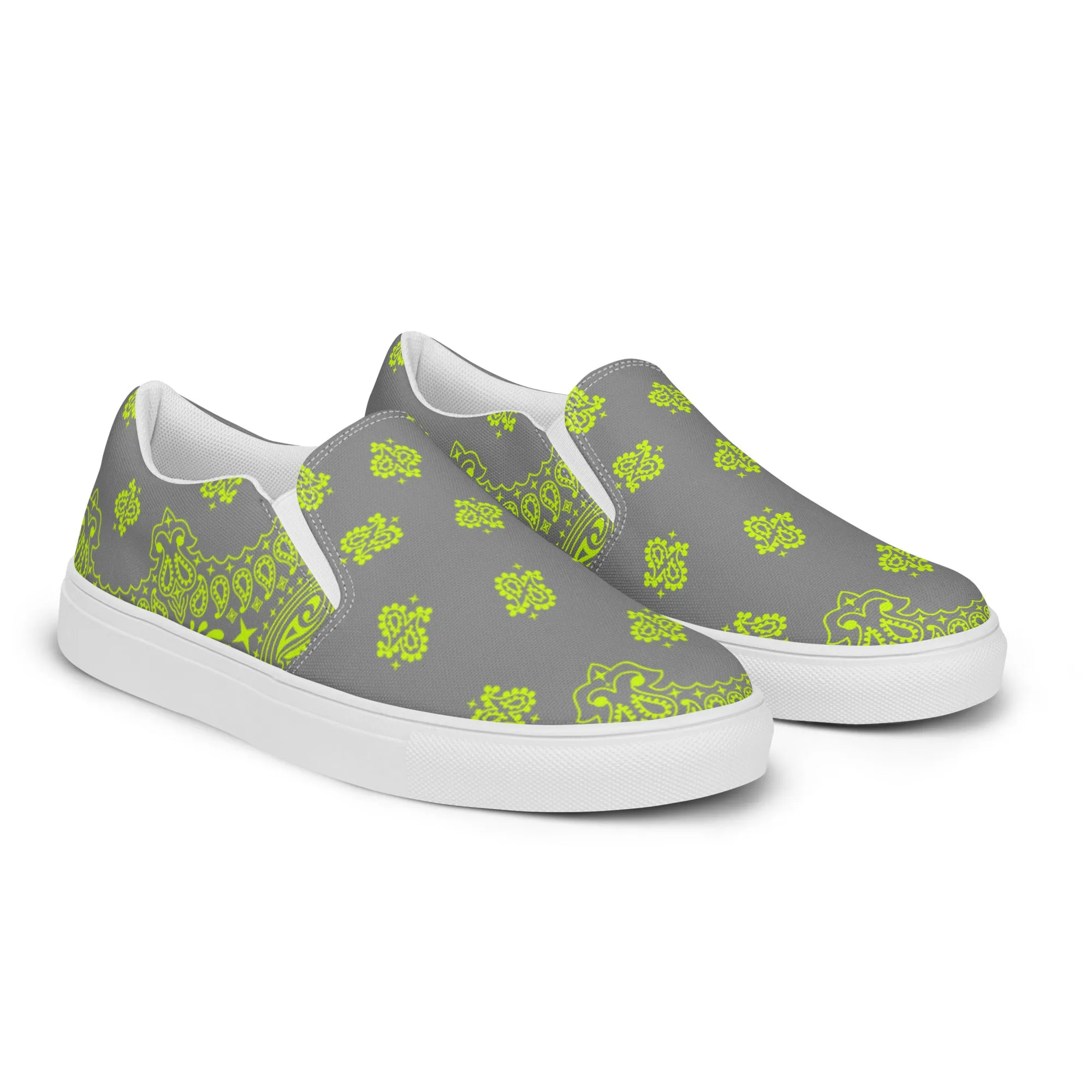 Bandana Art Men’s slip-on canvas shoes