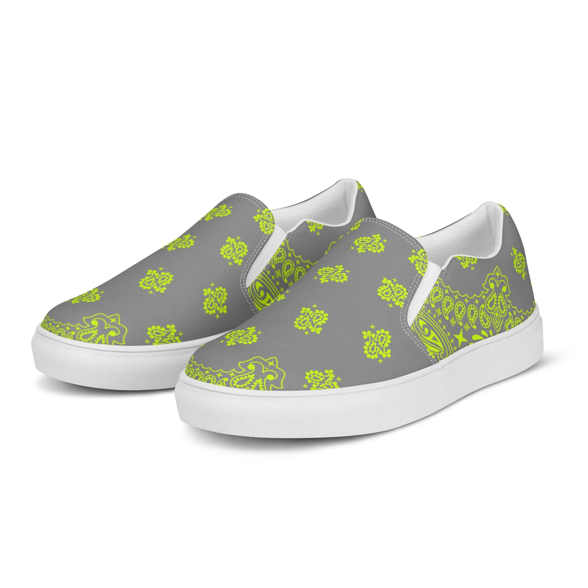 Bandana Art Men’s slip-on canvas shoes