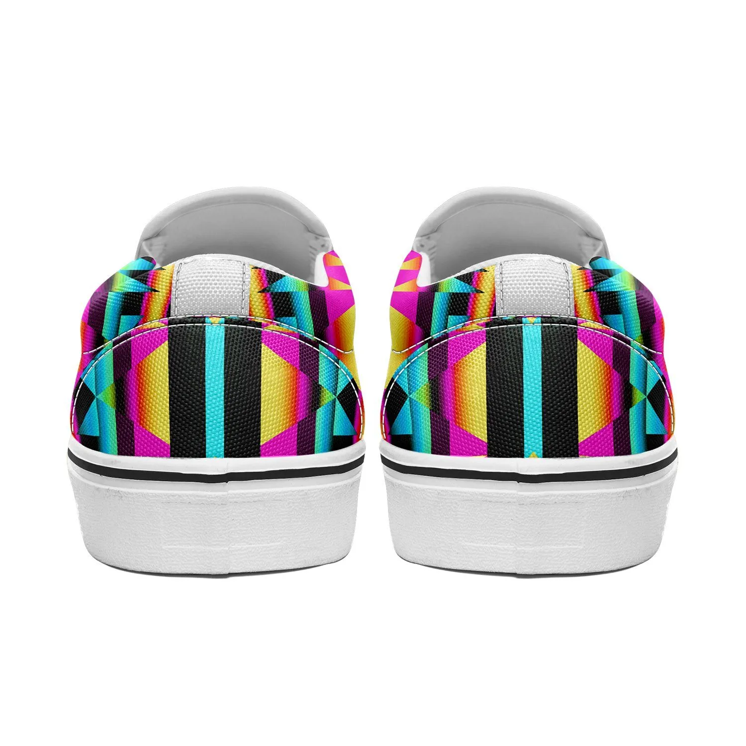 Between the Sunset Mountains Otoyimm Kid's Canvas Slip On Shoes