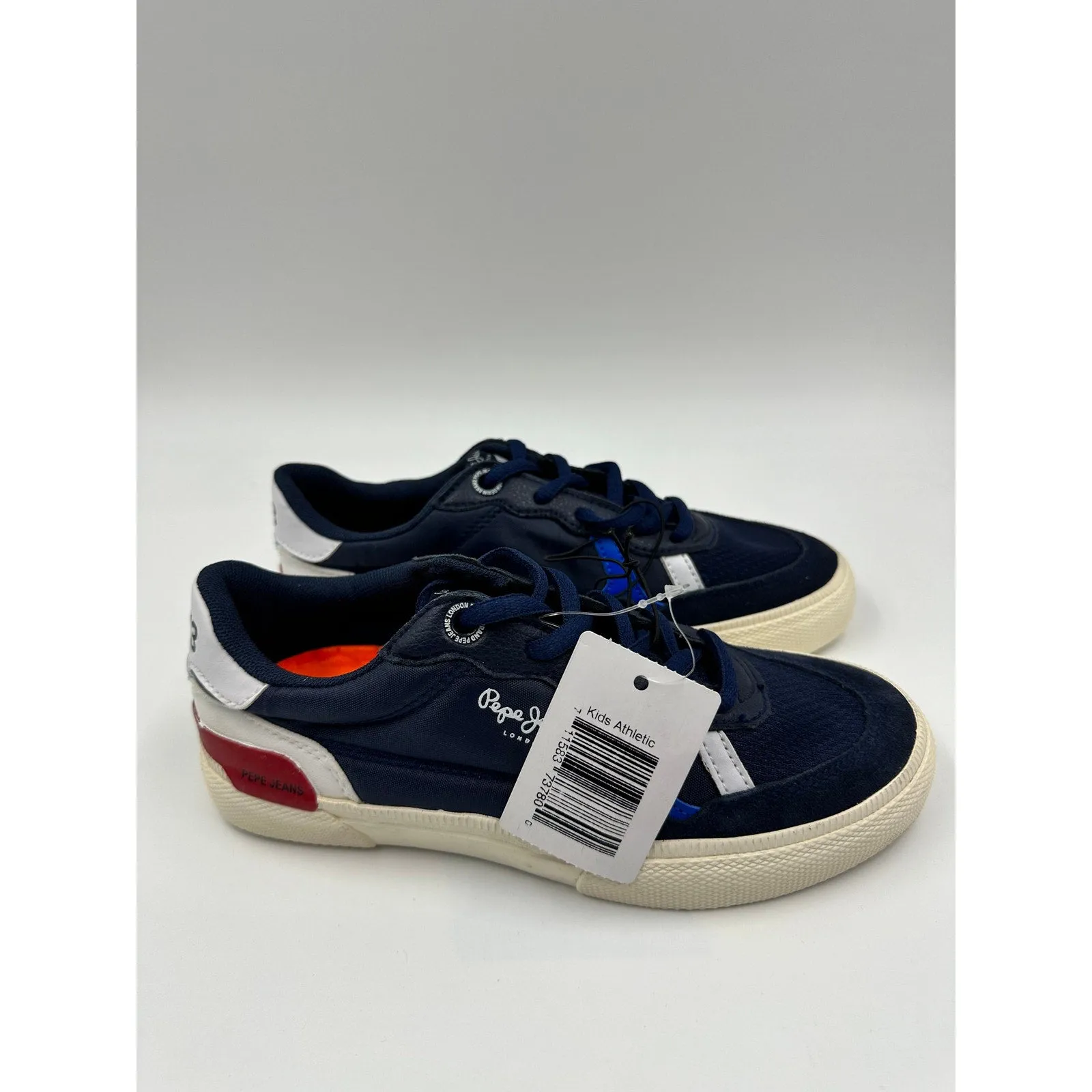 Big Kid Size 1, Navy Sneakers Built for Sailing the World