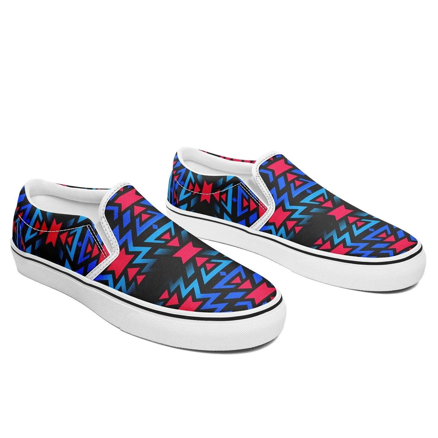 Black Fire Dragonfly Otoyimm Kid's Canvas Slip On Shoes