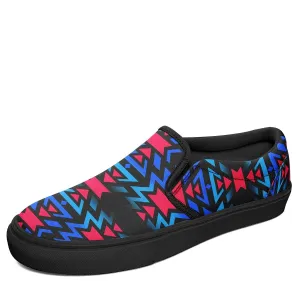 Black Fire Dragonfly Otoyimm Kid's Canvas Slip On Shoes