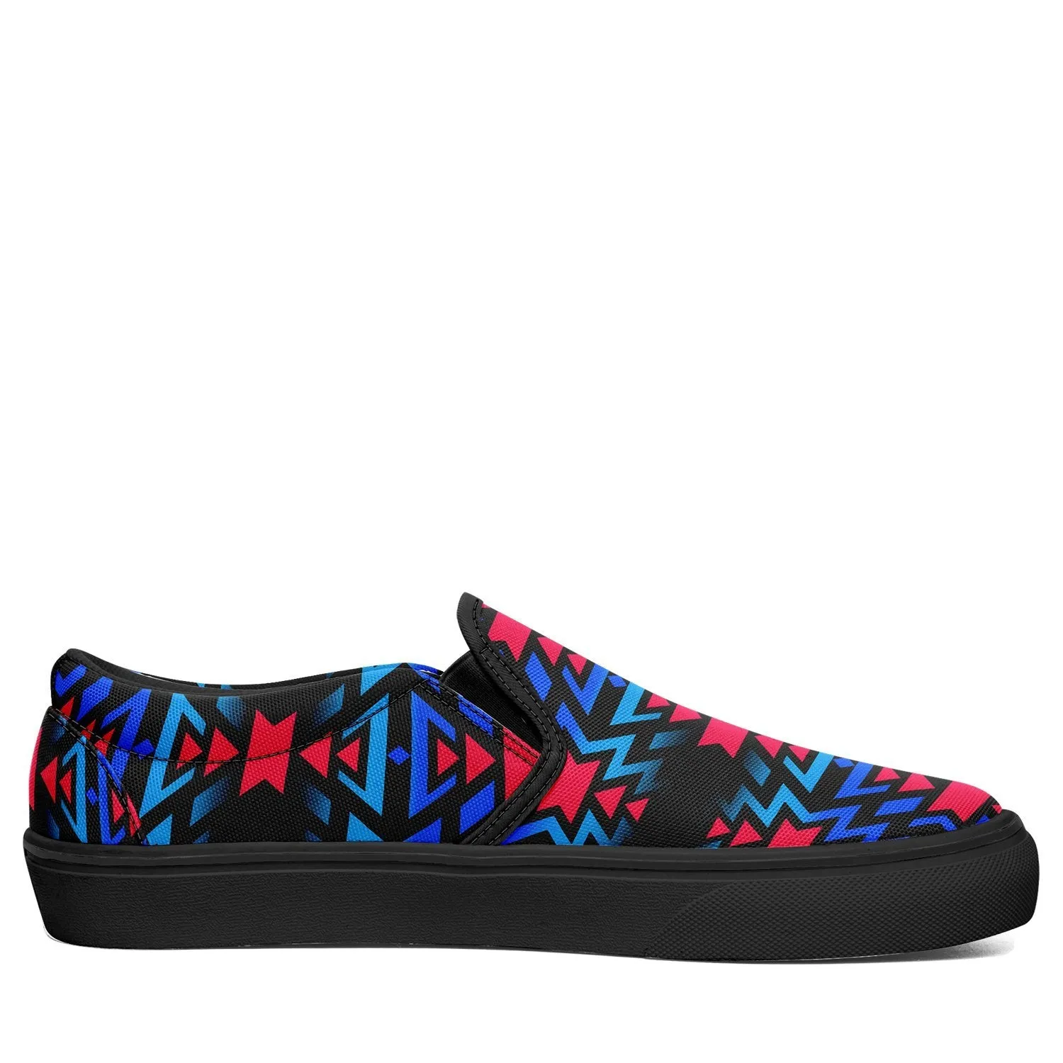 Black Fire Dragonfly Otoyimm Kid's Canvas Slip On Shoes