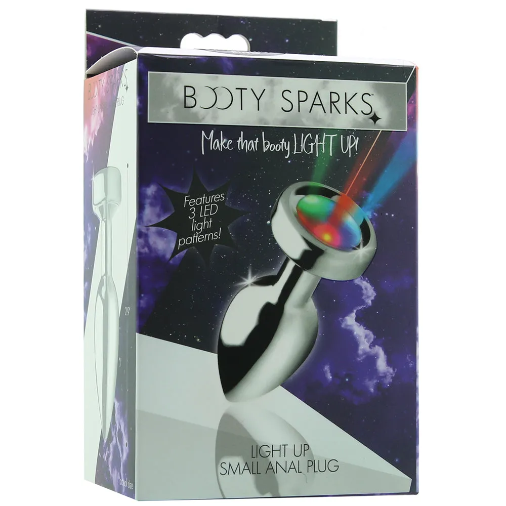 Booty Sparks Silver Light Up Anal Plug in Small