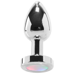 Booty Sparks Silver Light Up Anal Plug in Small