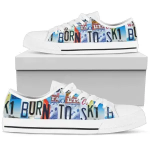 Born to Ski Low Top Shoes Women