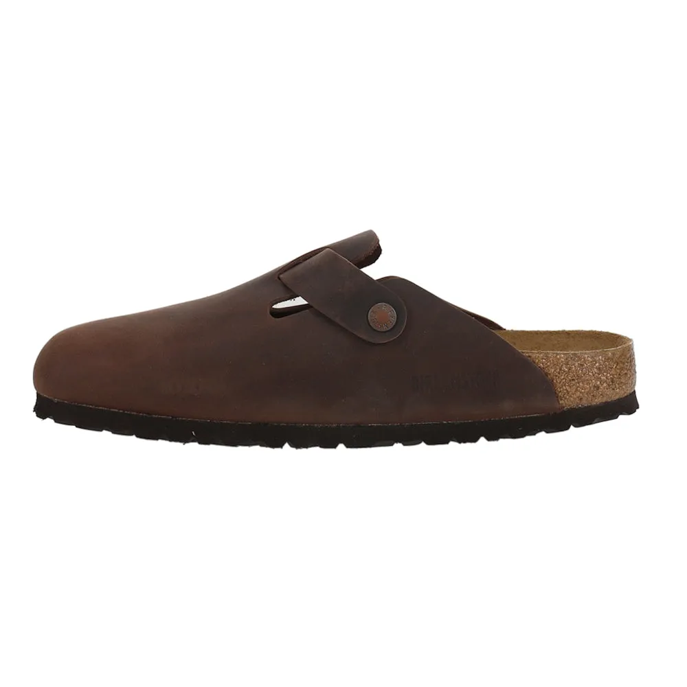 Boston Oiled Leather Footbed Clogs