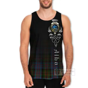 Bowie Tartan Men's Tank Top Featuring Alba Gu Brath Family Crest Celtic Inspired