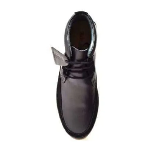 British Walkers Birmingham Bally Style Men's Black Leather High Tops