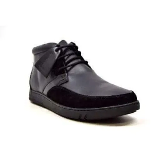 British Walkers Birmingham Bally Style Men's Black Leather High Tops